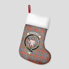 MacFarlane Ancient Tartan Crest Christmas Stocking