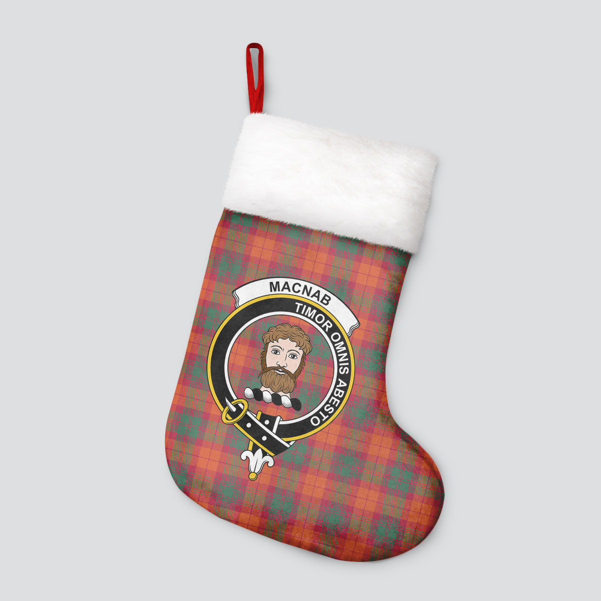 MacNab Ancient Tartan Crest Christmas Stocking