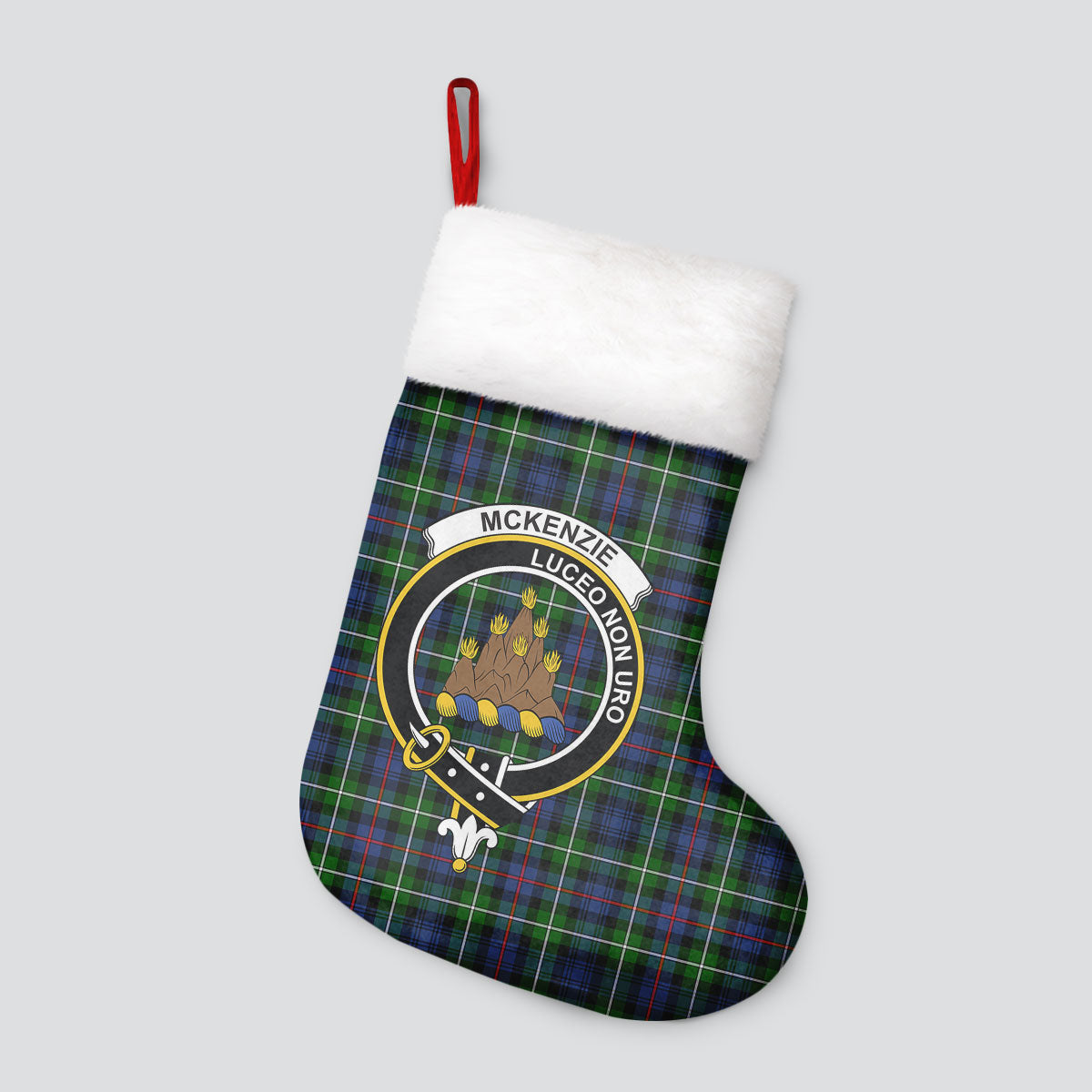 McKenzie Tartan Crest Christmas Stocking