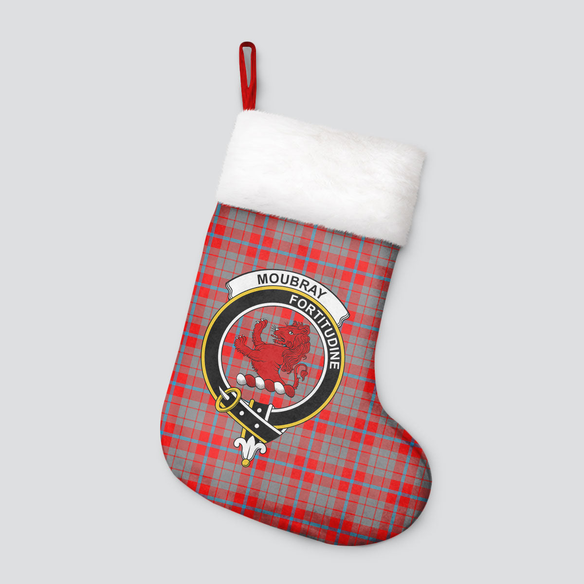 Moubray Tartan Crest Christmas Stocking