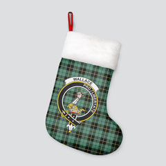 Wallace Hunting Ancient Tartan Crest Christmas Stocking