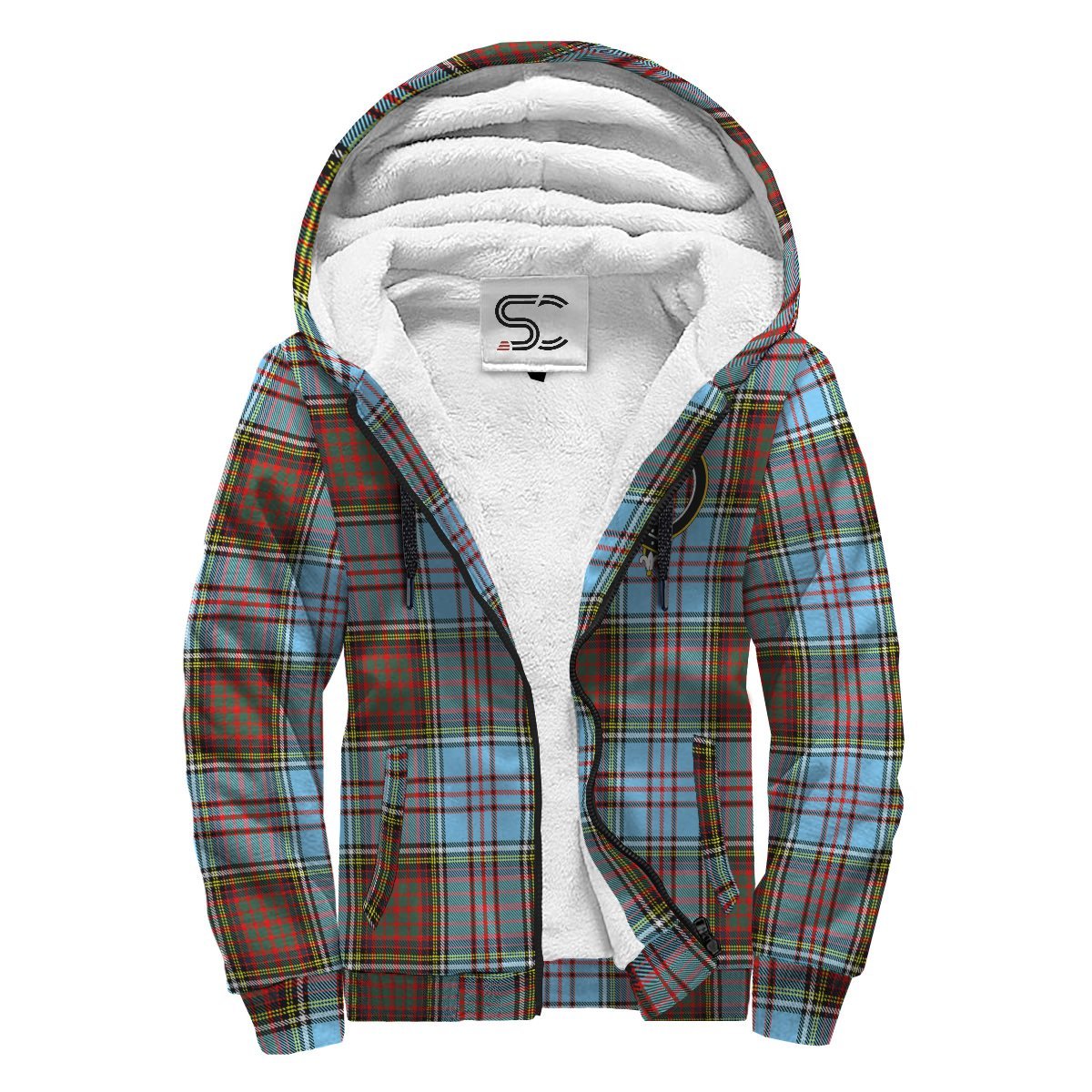 Anderson Ancient Tartan Crest Sherpa Hoodie