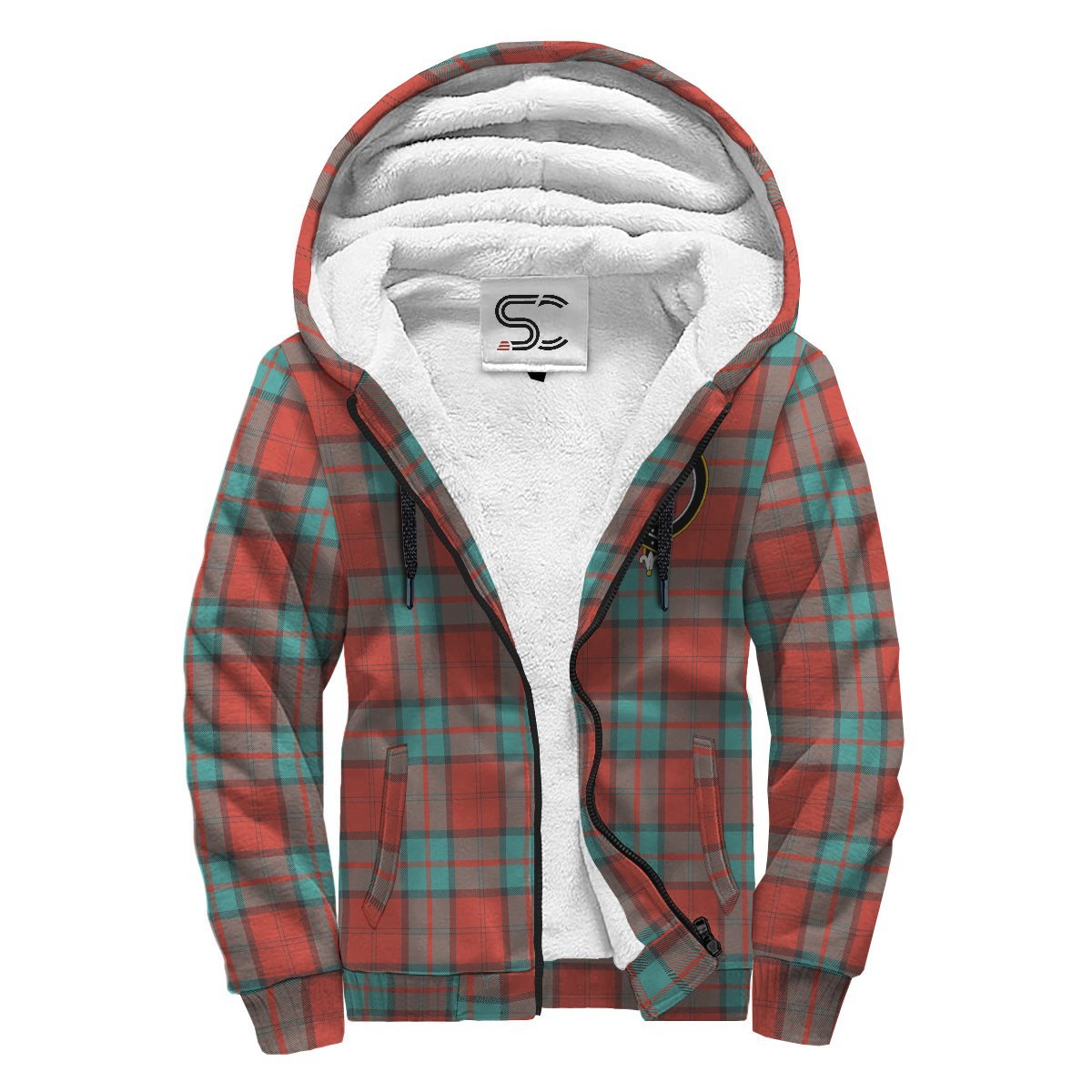 Dunbar Ancient Tartan Crest Sherpa Hoodie