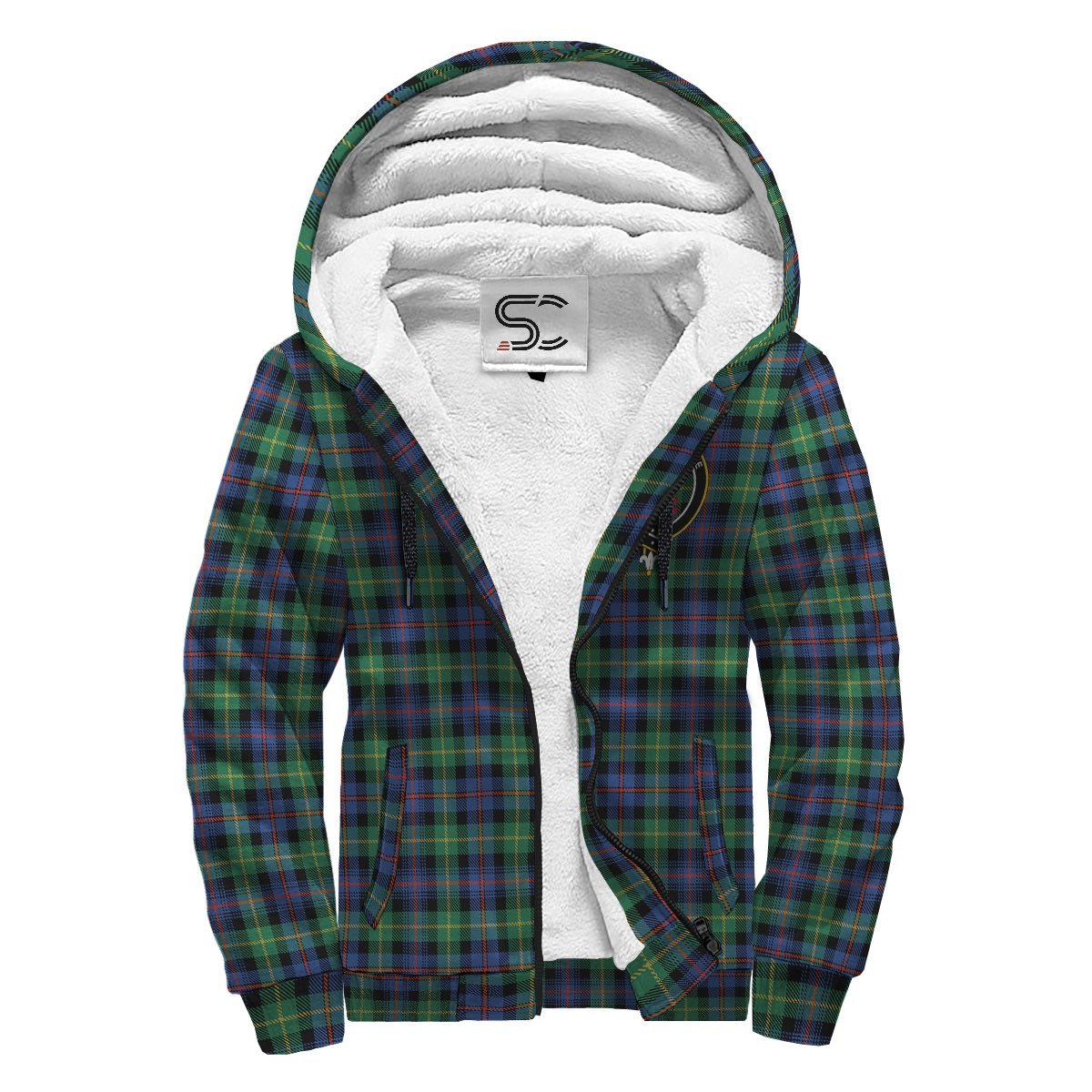 Farquharson Ancient Tartan Crest Sherpa Hoodie