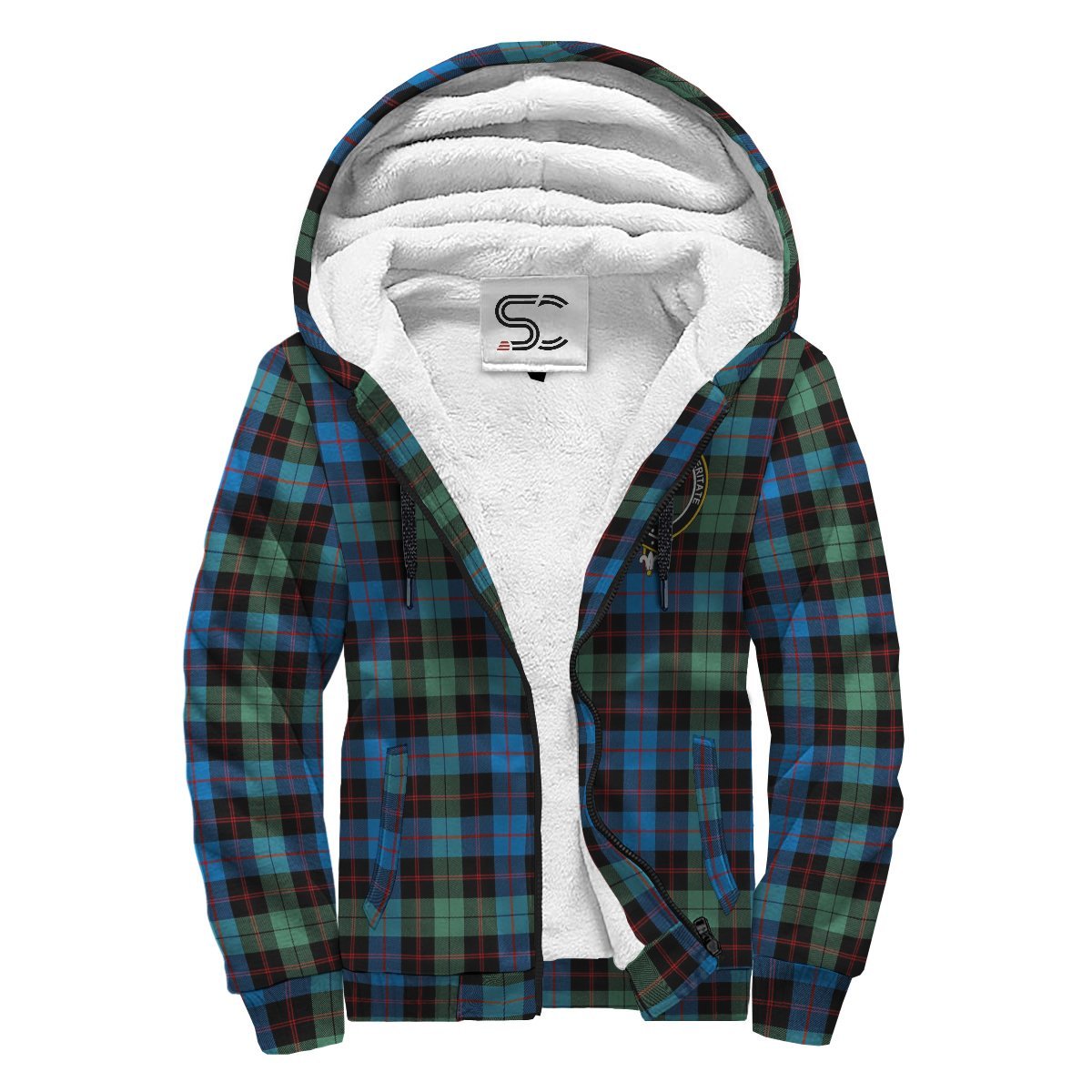 Guthrie Ancient Tartan Crest Sherpa Hoodie