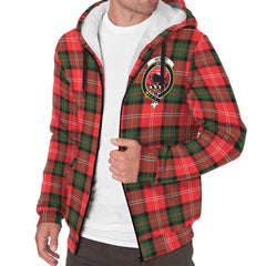 Nesbitt Modern Tartan Crest Sherpa Hoodie