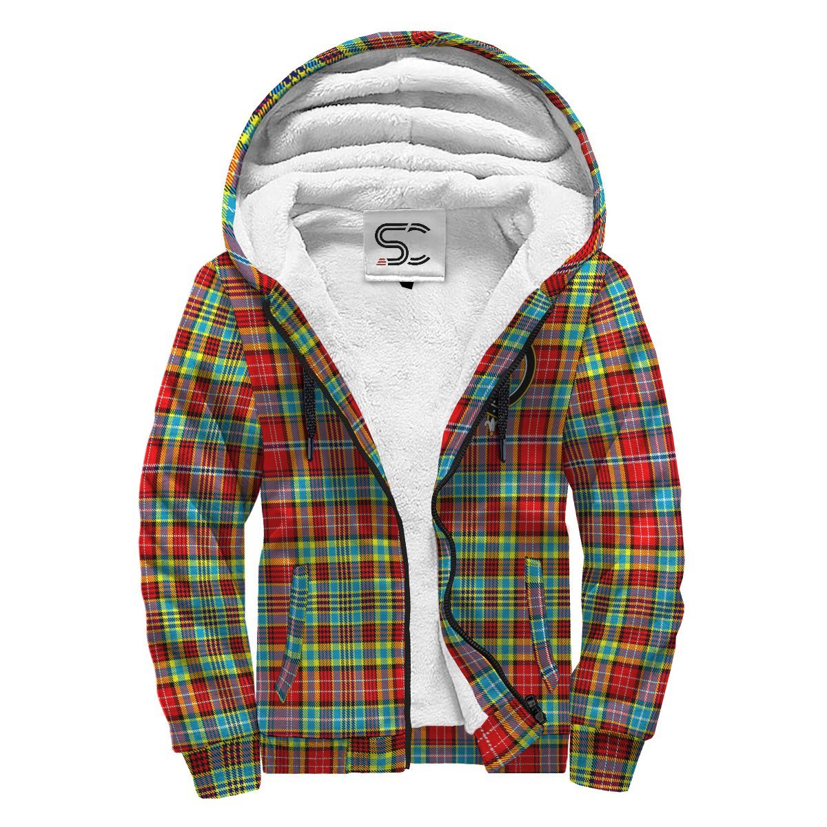 Ogilvie Tartan Crest Sherpa Hoodie