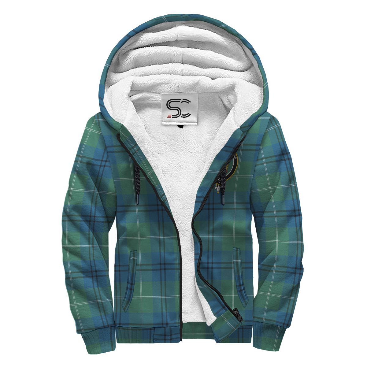 Oliphant Ancient Tartan Crest Sherpa Hoodie