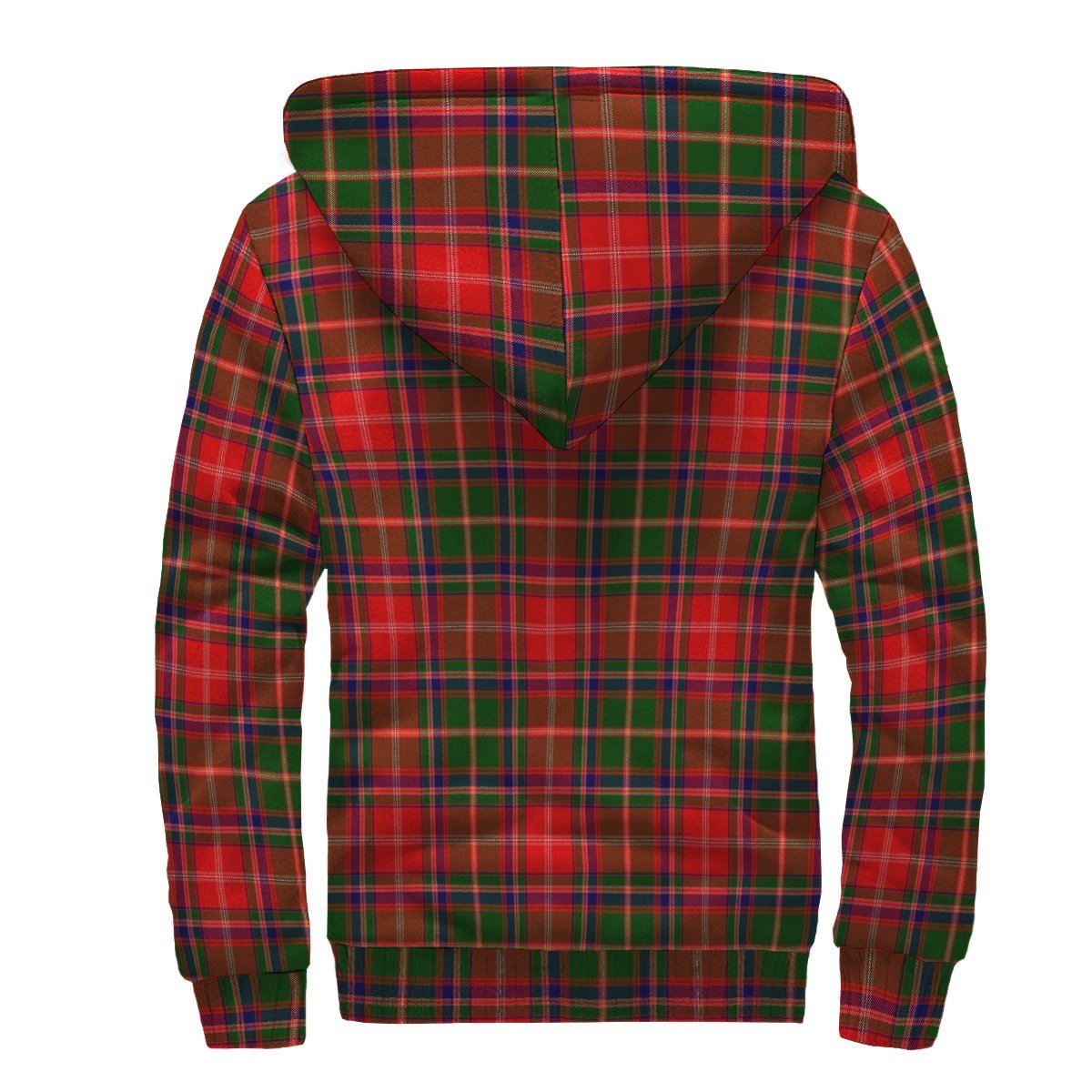 Somerville Modern Tartan Crest Sherpa Hoodie