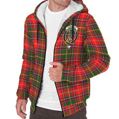 Somerville Modern Tartan Crest Sherpa Hoodie