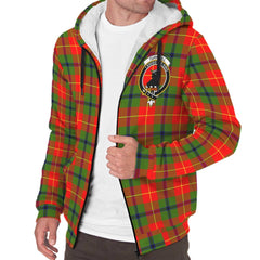 Turnbull Dress Tartan Crest Sherpa Hoodie