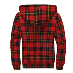 Wallace Hunting - Red Tartan Crest Sherpa Hoodie