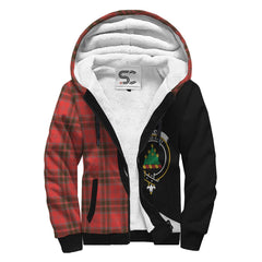 Grant Weathered Tartan Crest Sherpa Hoodie - Circle Style