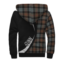 Gunn Weathered Tartan Crest Sherpa Hoodie - Circle Style