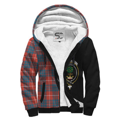 Hamilton Ancient Tartan Crest Sherpa Hoodie - Circle Style