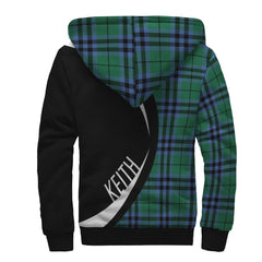 Keith Ancient Tartan Crest Sherpa Hoodie - Circle Style