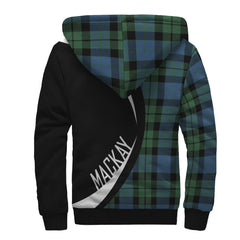 MacKay Ancient Tartan Crest Sherpa Hoodie - Circle Style