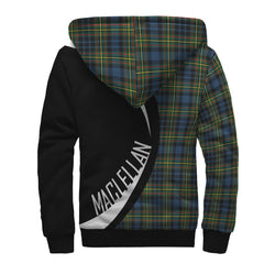 MacLellan Ancient Tartan Crest Sherpa Hoodie - Circle Style