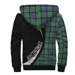 MacThomas Ancient Tartan Crest Sherpa Hoodie - Circle Style