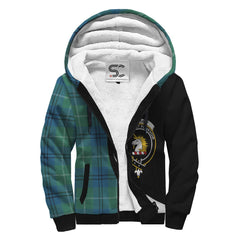 Oliphant Ancient Tartan Crest Sherpa Hoodie - Circle Style