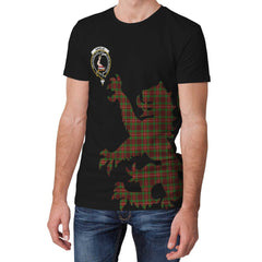 Ainslie Family Tartan Crest Lion Style T-shirt