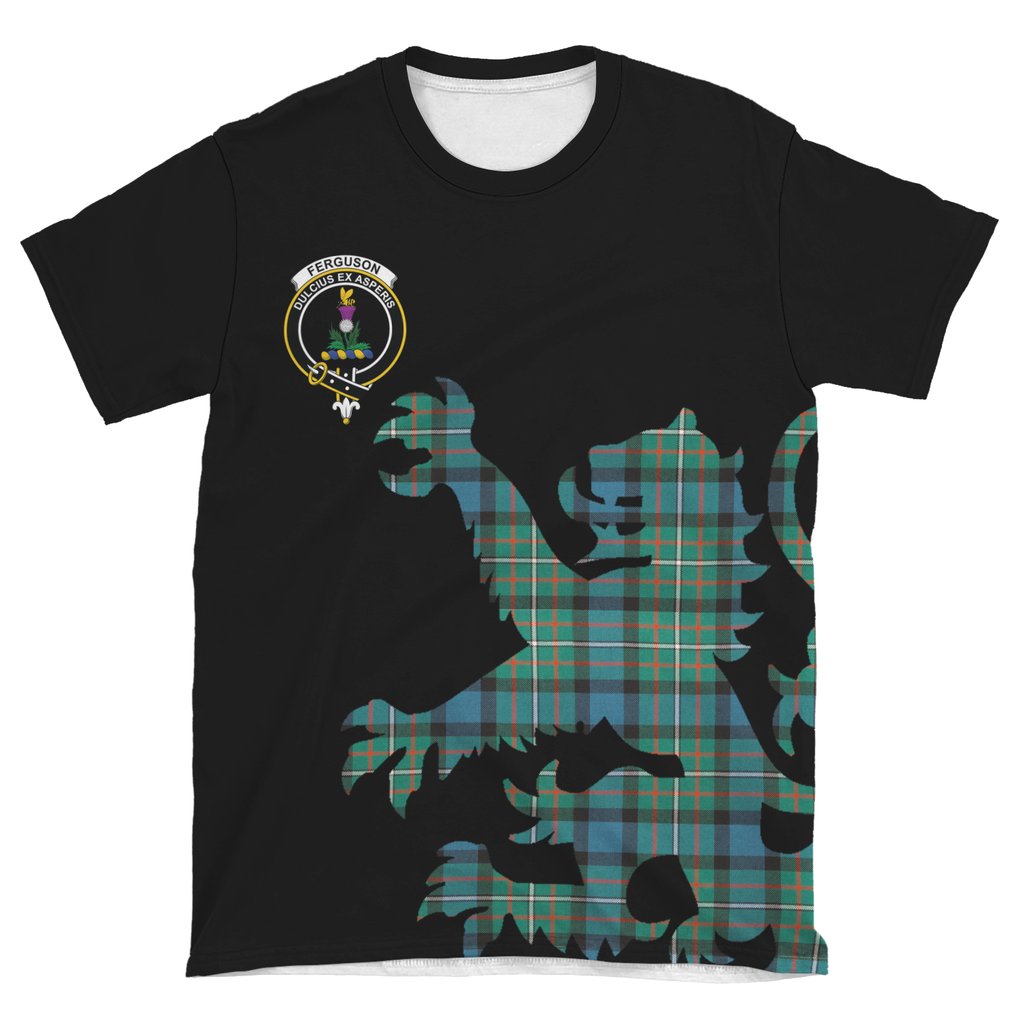 Ferguson Ancient Tartan Crest Lion Style T-shirt
