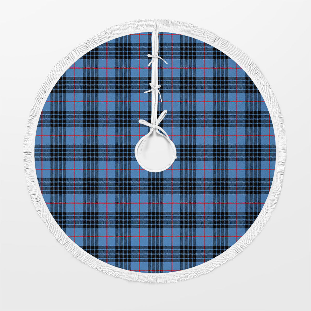 MacKay Blue Tartan Christmas Tree Skirt