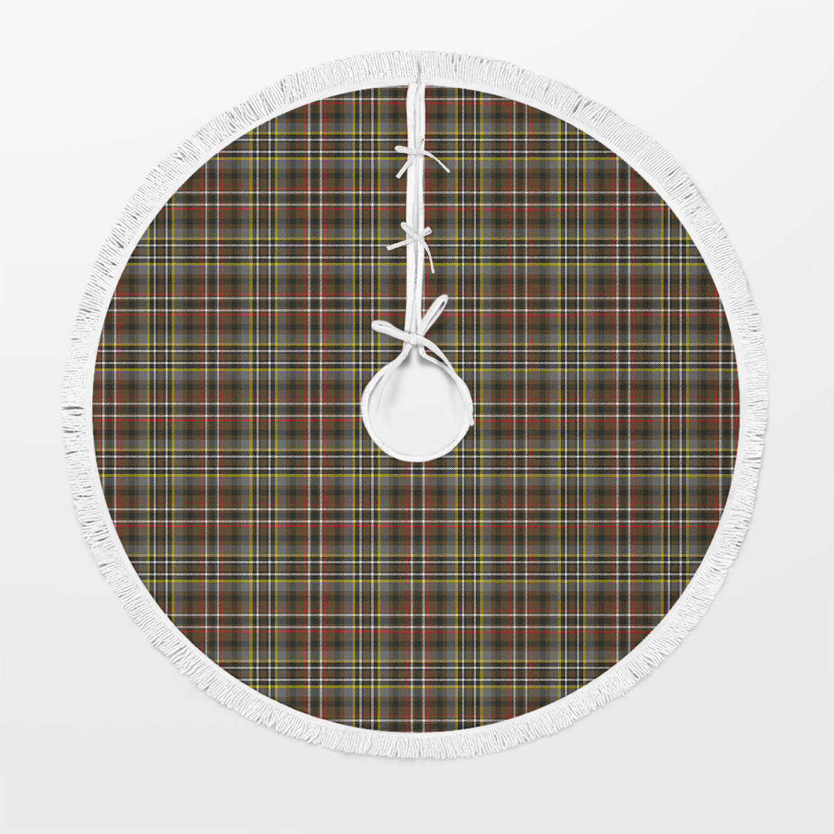 Scott Green Weathered Tartan Christmas Tree Skirt