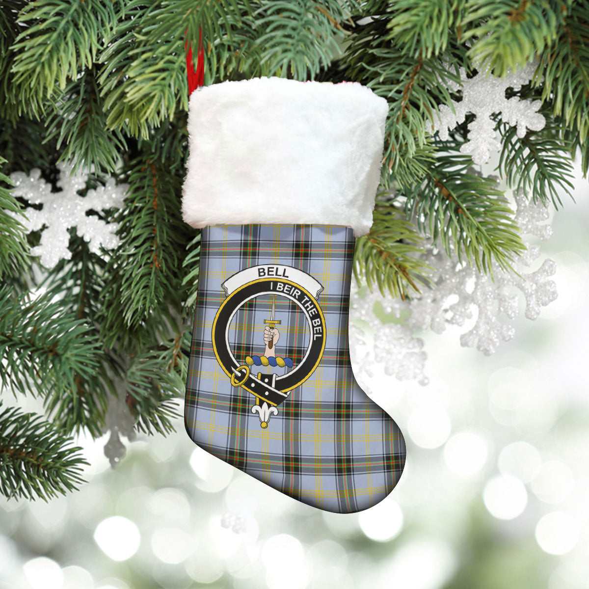 Bell of the Borders Tartan Crest Christmas Stocking