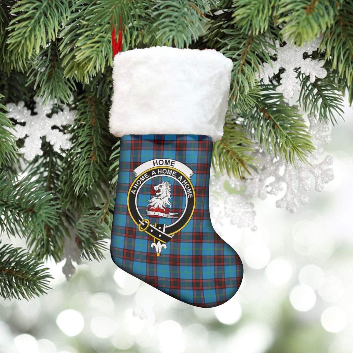 Home Ancient Tartan Crest Christmas Stocking