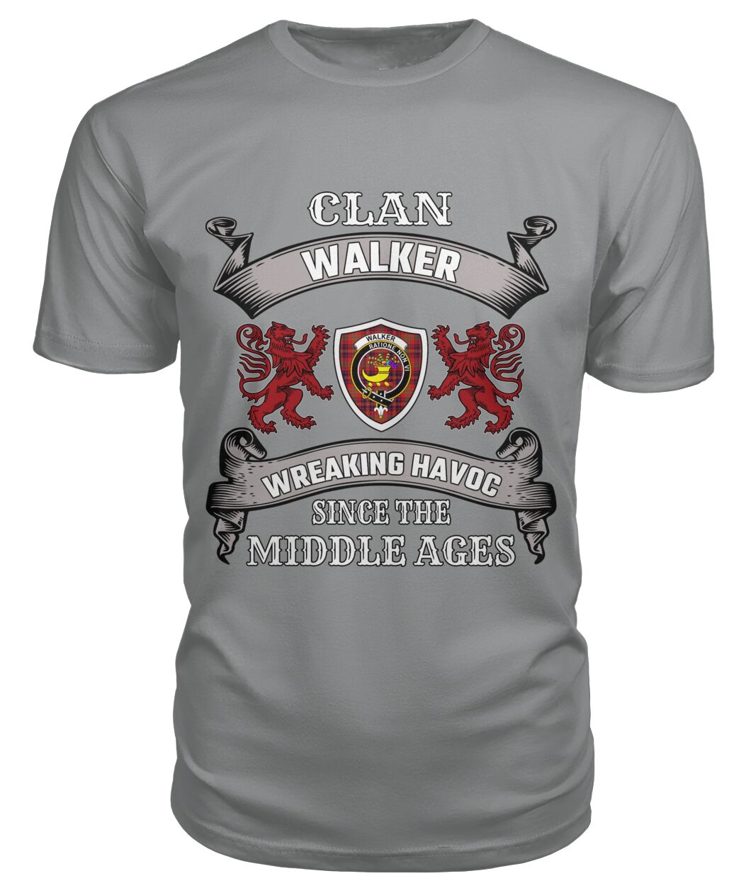 Walker Family Tartan 2D T-Shirt
