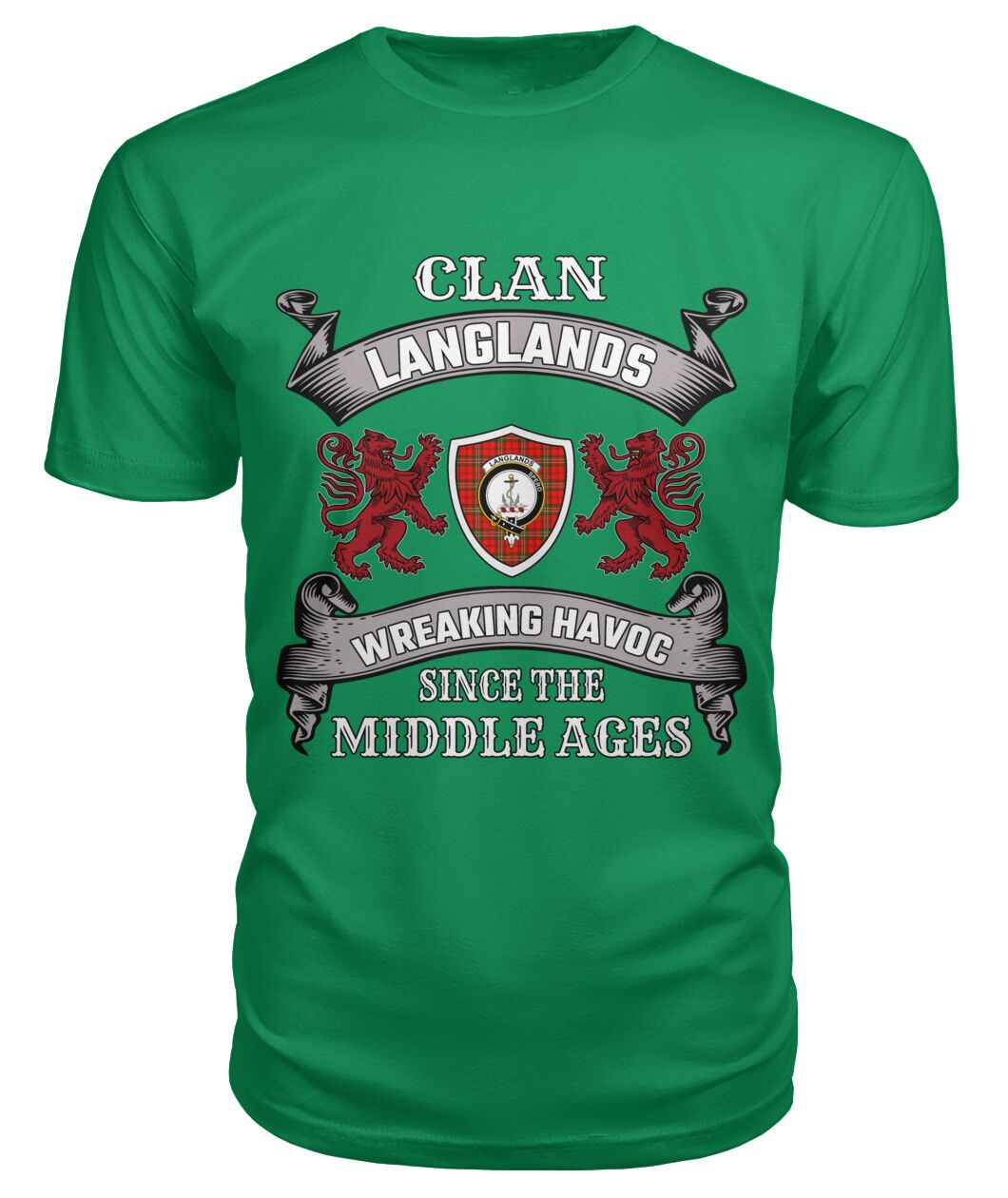 Langlands Family Tartan - 2D T-shirt