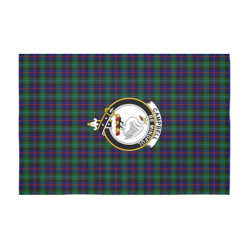 Campbell of Cawdor Tartan Crest Tablecloth