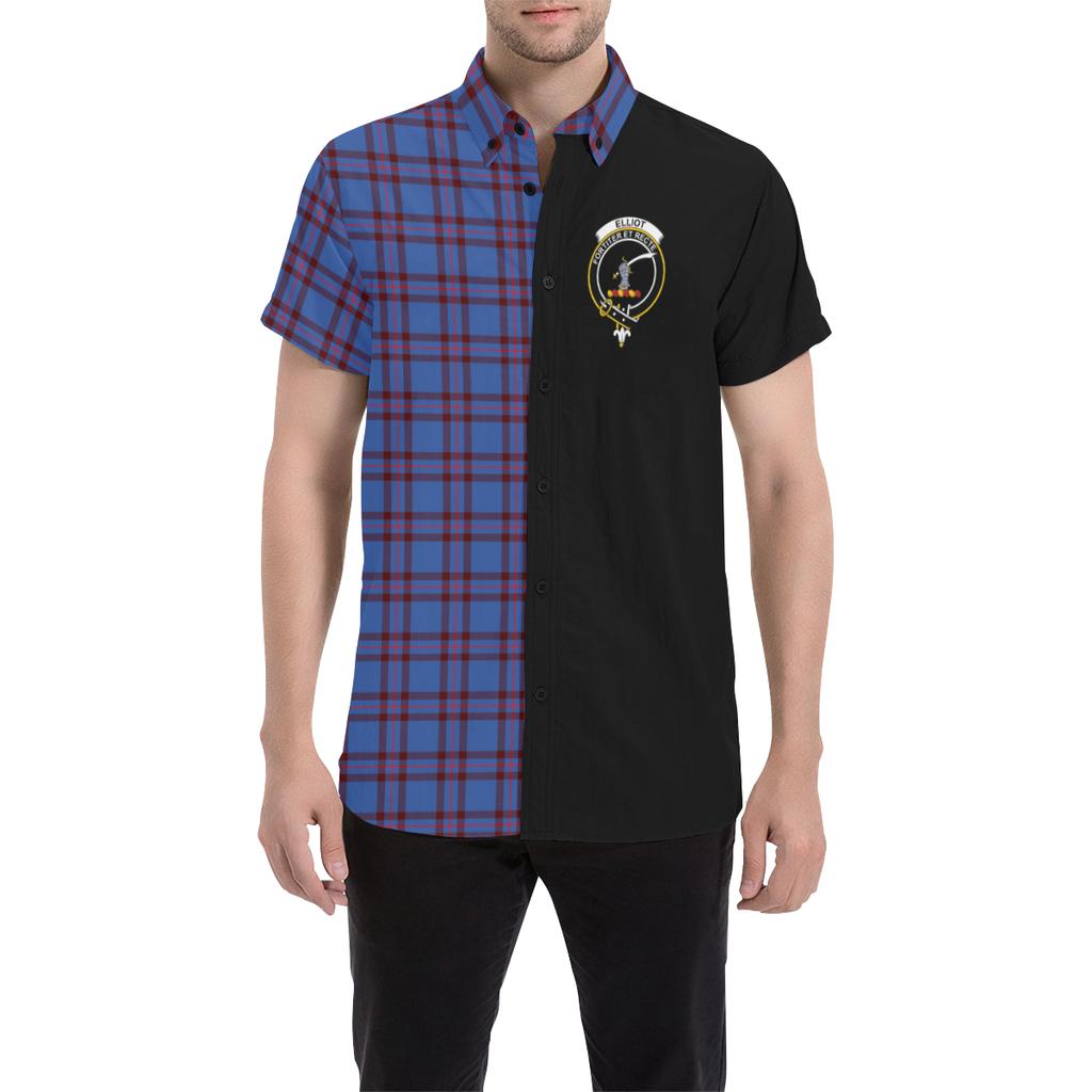 Elliot Modern Tartan Crest Men Shirt