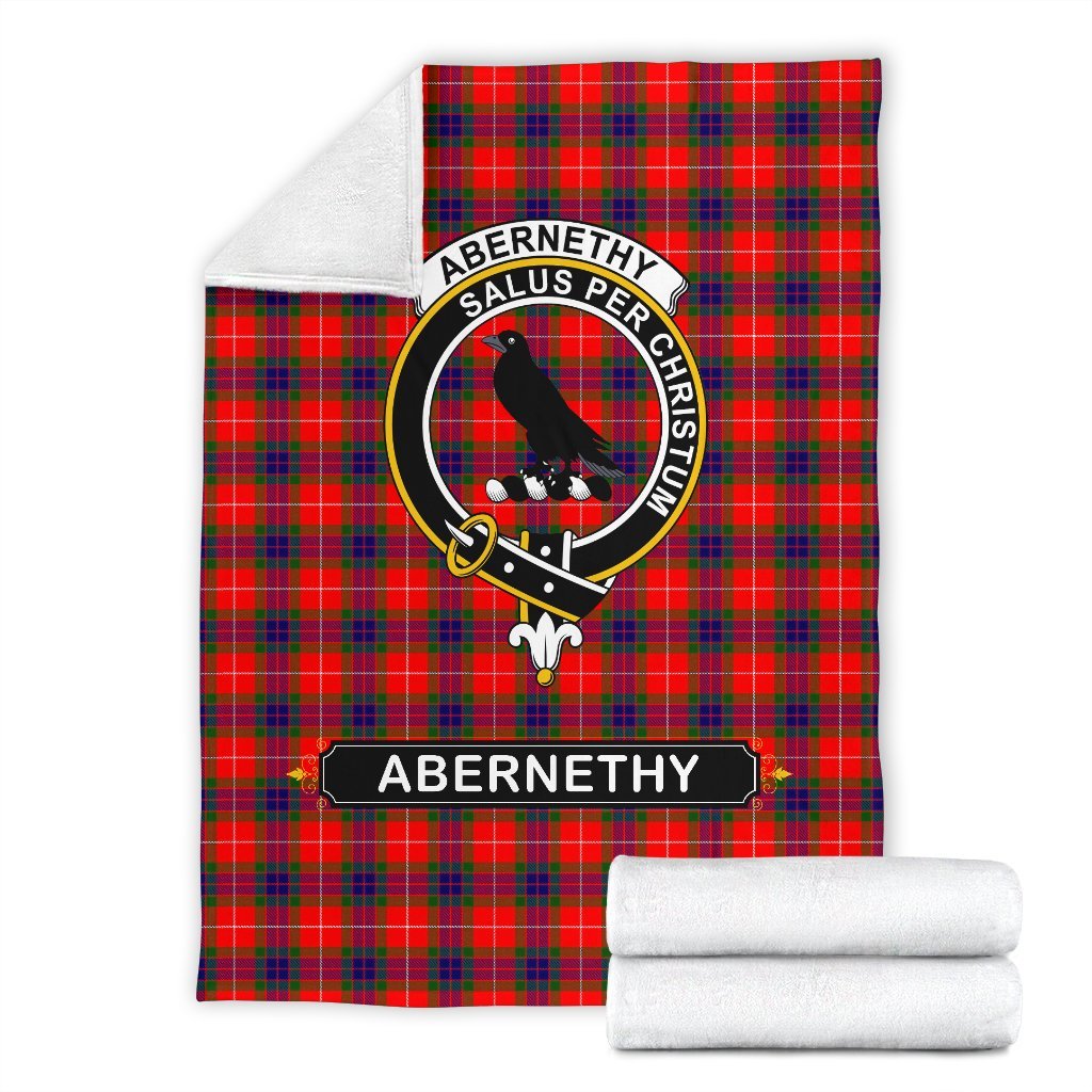 Abernethy Family Tartan Crest Blankets