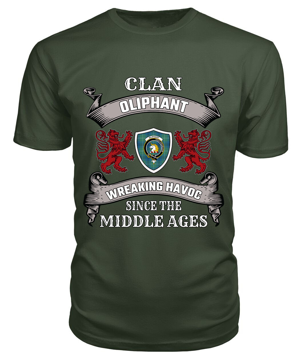 Oliphant Family Tartan - 2D T-shirt