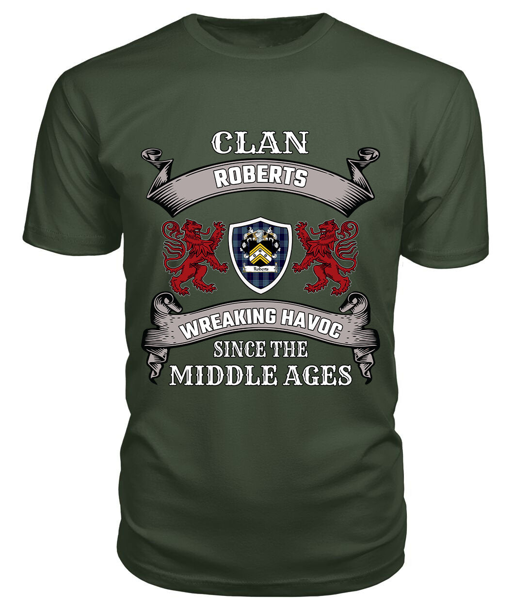Roberts Family Tartan - 2D T-shirt