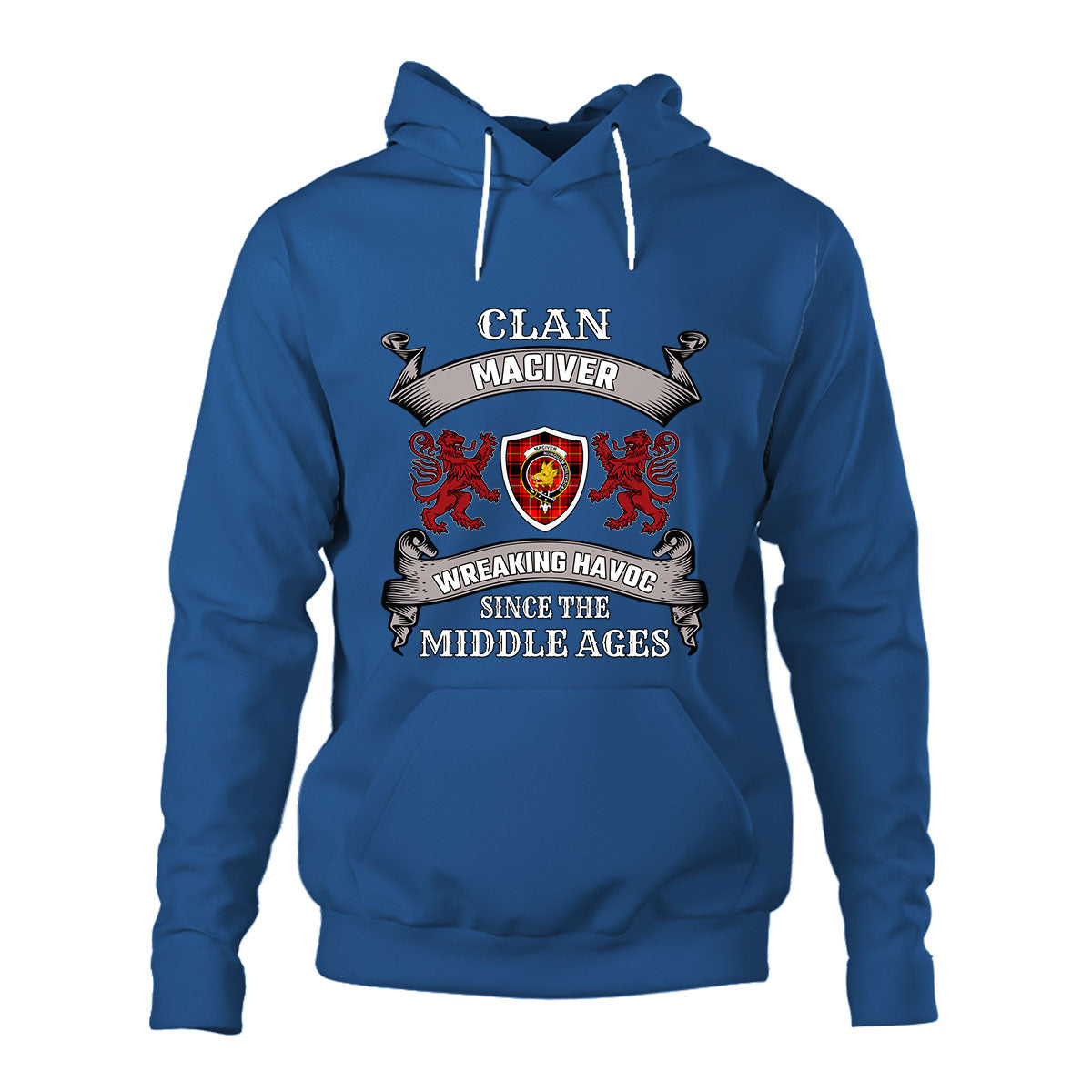 MacIver Family Tartan - 2D Unisex Hoodie