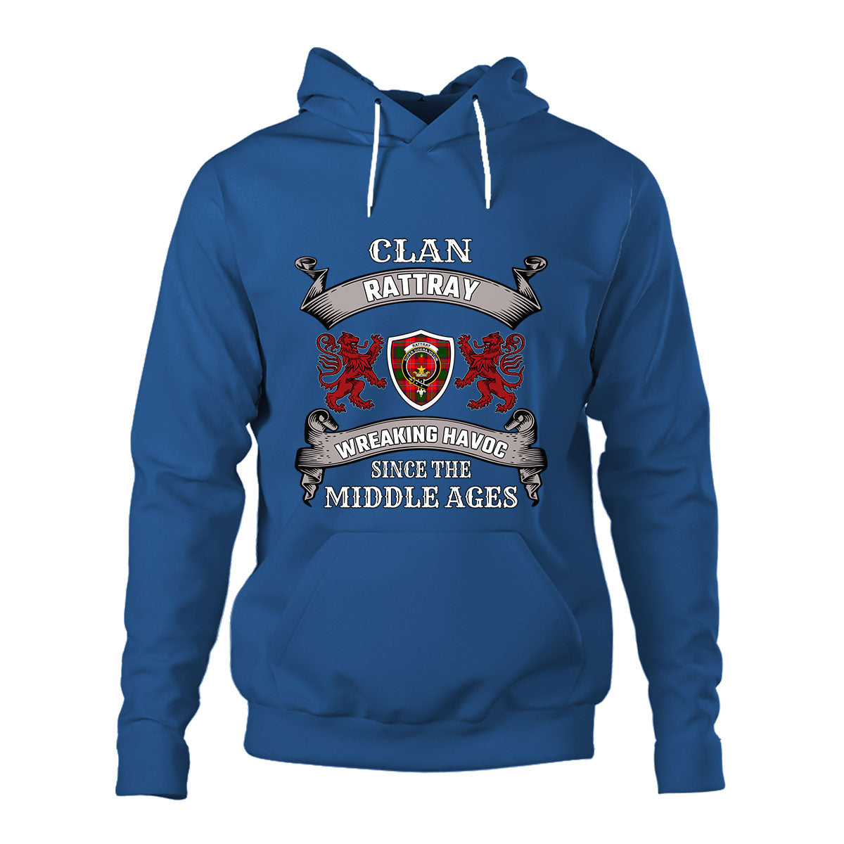 Rattray Family Tartan - 2D Unisex Hoodie