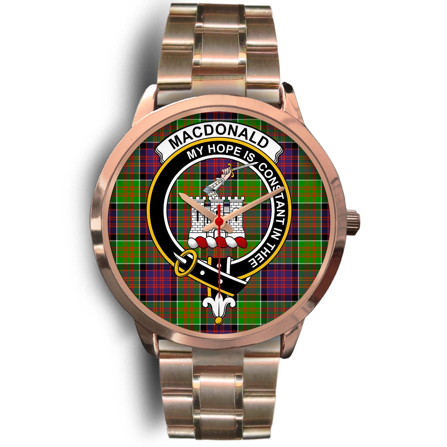 MacDonald of Ranald Family Tartan Crest Watch SP