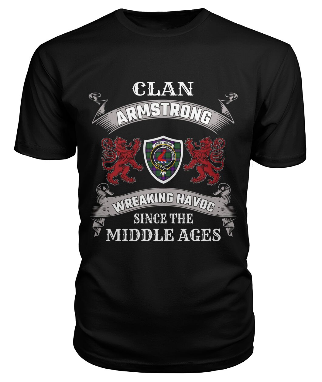 Armstrong Family Tartan - 2D T-shirt