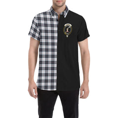 MacRae Dress Modern Tartan Crest Men Shirt