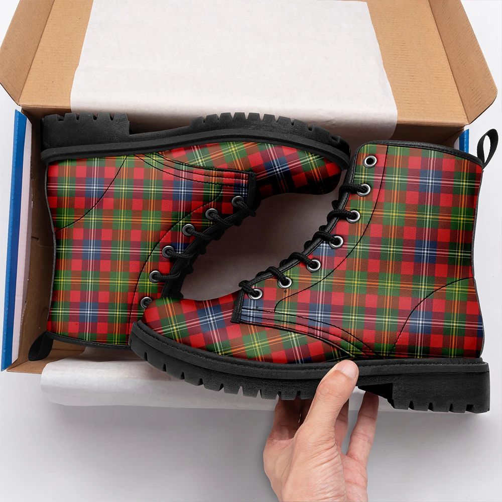 Forrester Tartan Leather Boots