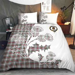 Borthwick Tartan Crest Bedding Set - Thistle Style