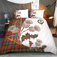 Fullerton Tartan Crest Bedding Set - Thistle Style