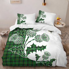 Kincaid Tartan Crest Bedding Set - Thistle Style