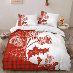 MacDonald (of Sleat) Tartan Crest Bedding Set - Thistle Style