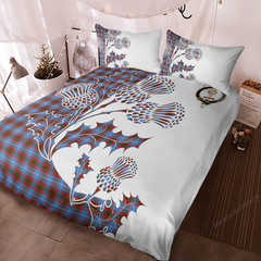 Skirving Tartan Crest Bedding Set - Thistle Style