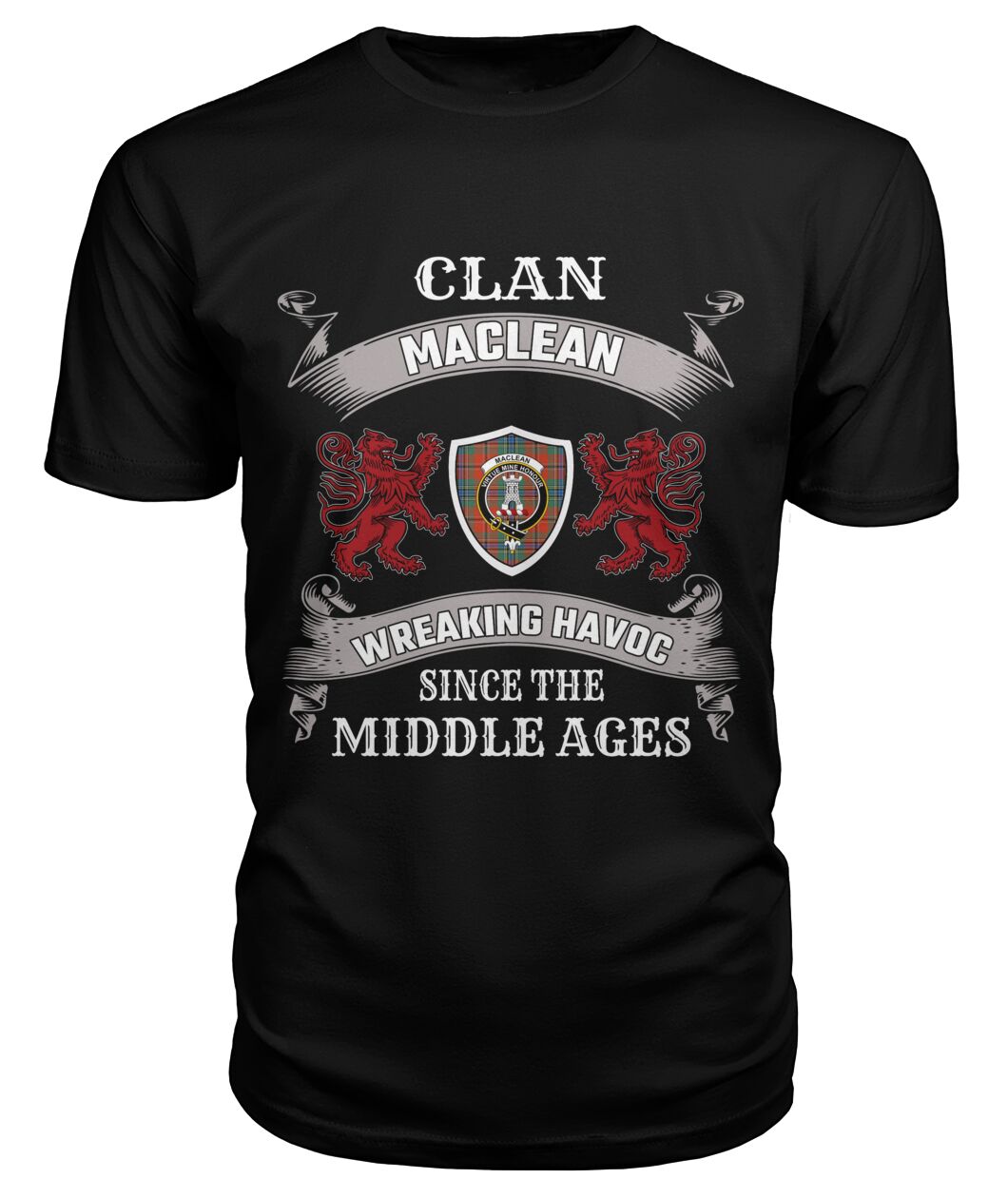MacLean Family Tartan - 2D T-shirt