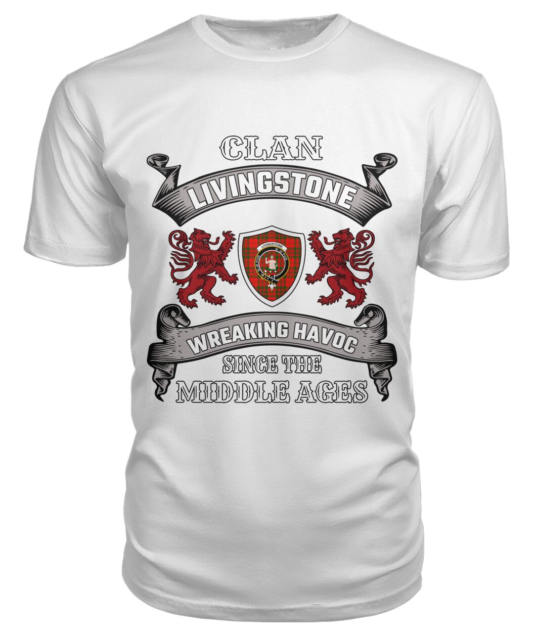 Livingstone Family Tartan - 2D T-shirt